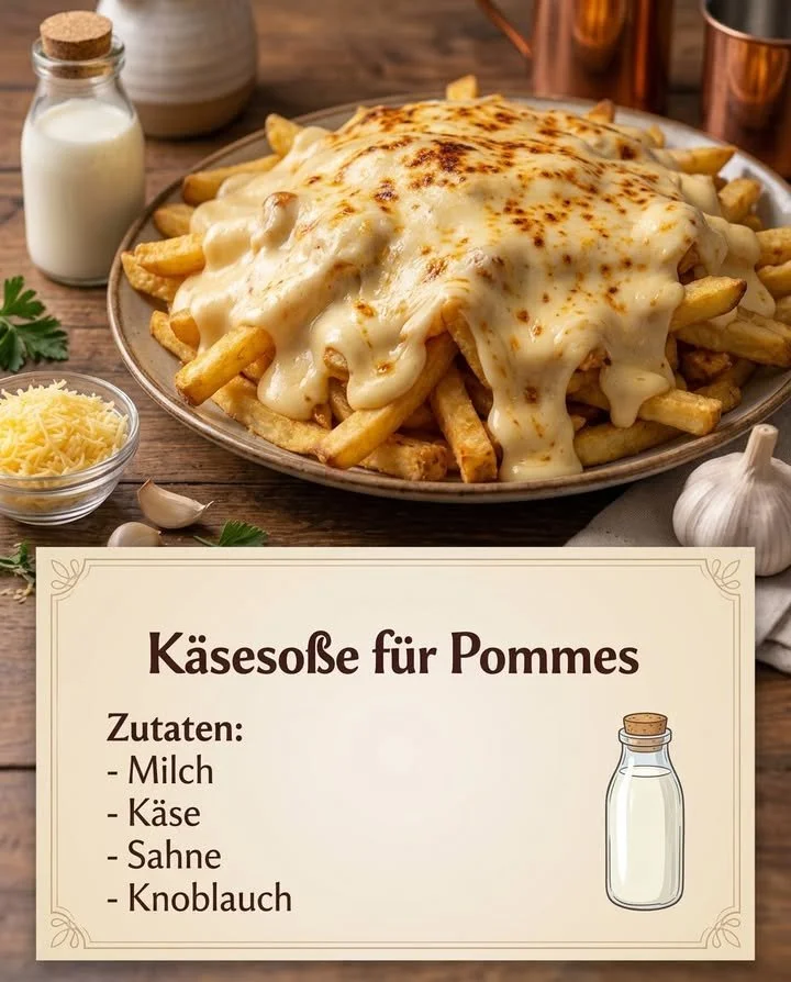 Cremige Käsesoße in einer Schüssel, ideal für Pasta und Gemüse