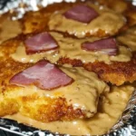 Leckeres Elsäßer Schnitzel mit Beilagen auf einem Teller