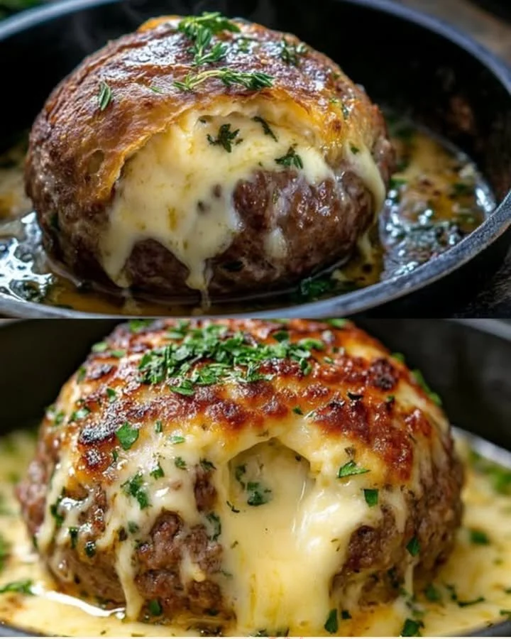 Frikadellen mit Camembert gefüllt, ein leckeres Rezept für Fleischliebhaber