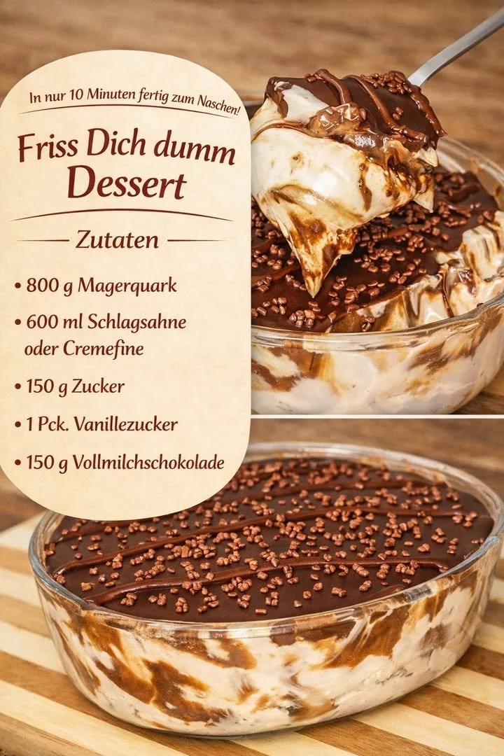 Leckeres Friss Dich dumm Dessert mit frischen Zutaten und köstlichem Geschmack.