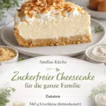 Gesunder Cheesecake mit frischen Zutaten und leckerer Cremefüllung.