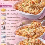 Köstlicher Hackfleisch Auflauf aus schmackhaftem Hackfleisch und Gemüse