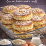 Saftige Quark-Taler aus Haferflocken ohne Mehl