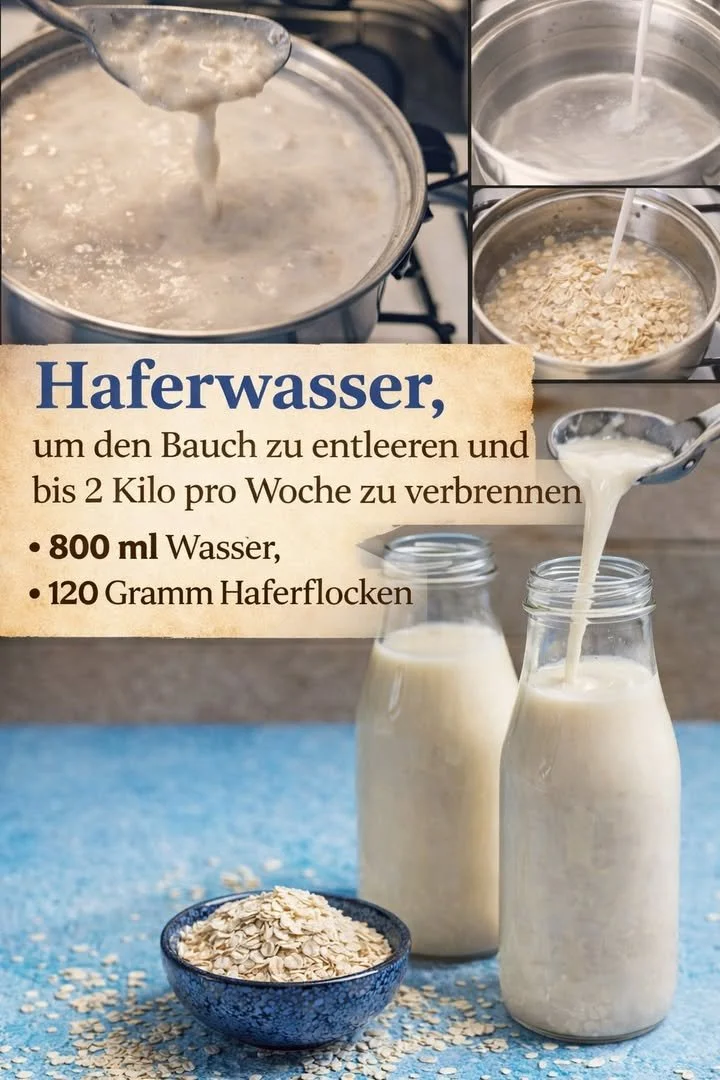 Haferwasser zur Unterstützung beim Abnehmen und der Verdauung
