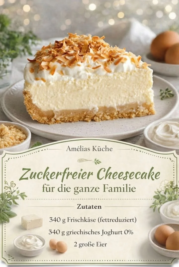 Köstliches gesundes Rezept ohne Zucker, ideal für die ganze Familie