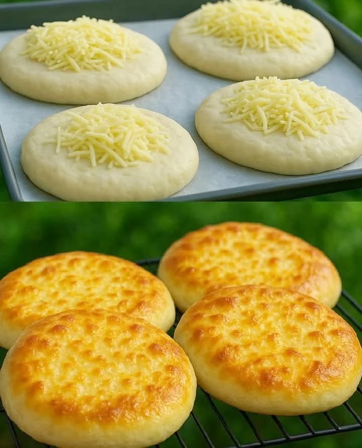 Käsebrötchen mit Gouda Käse frisch aus dem Ofen