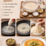 Kataifi-Teig für köstliche Kunafa-Teig Rezepte