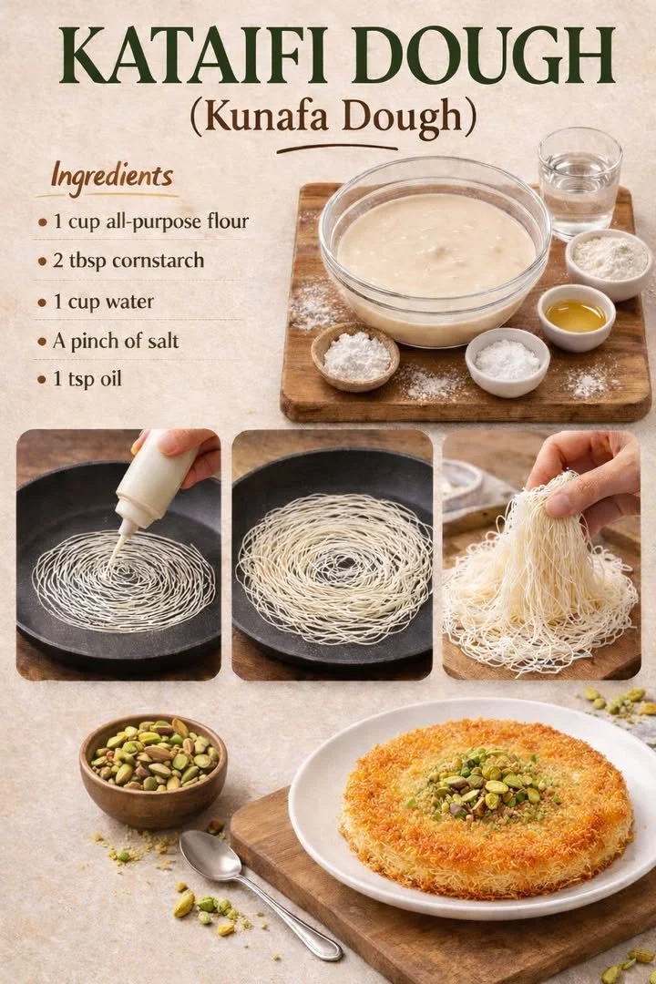 Kataifi-Teig für köstliche Kunafa-Teig Rezepte
