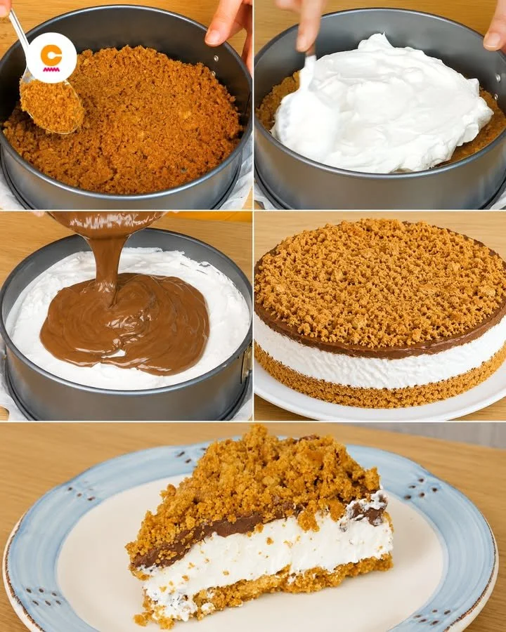 Keks-Käsekuchen Crumble - ein köstliches Dessert mit knusprigem Belag.