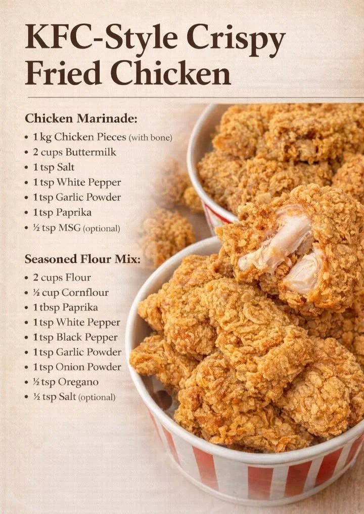 KFC-artiges knuspriges Frittierhähnchen, goldbraun und knusprig zubereitet.