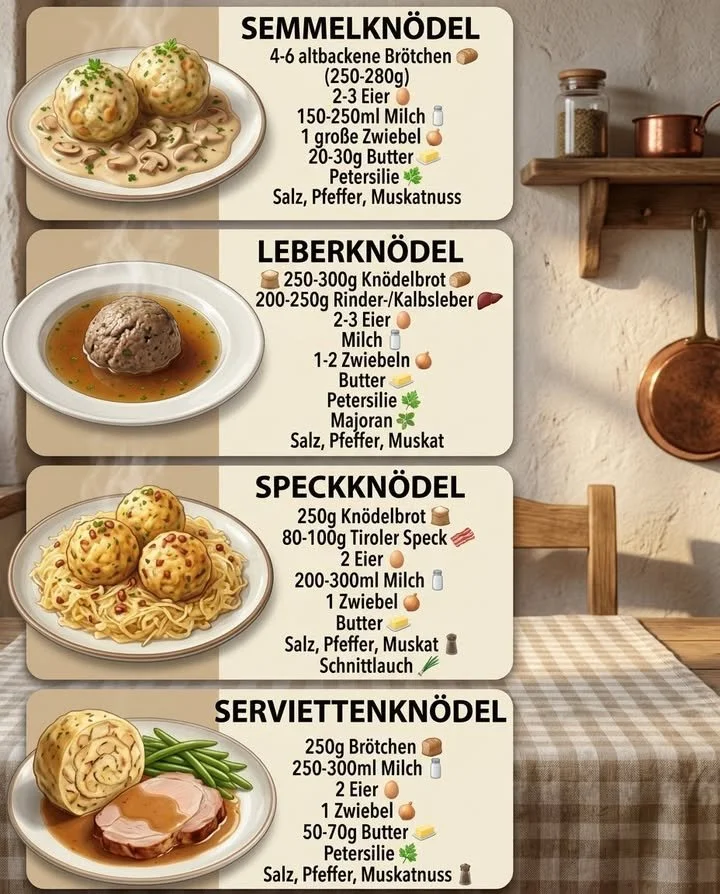 Knödel-Mischung für leckere traditionelle Gerichte