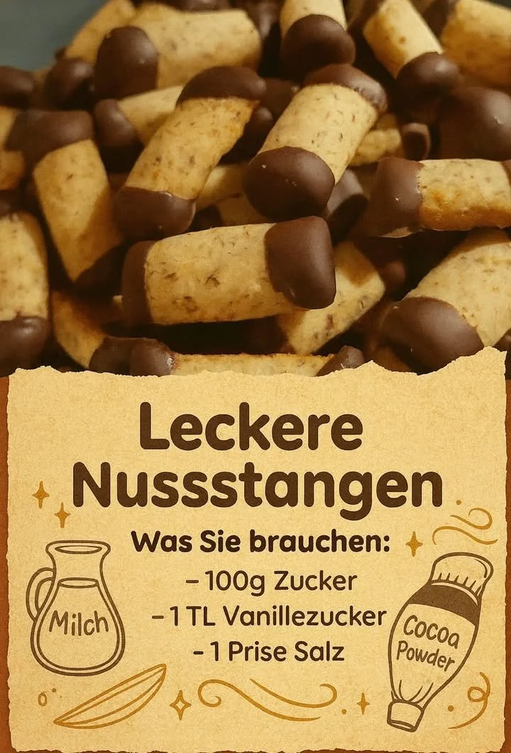 Knusprige Nussstangen mit Nüssen für ein köstliches Gebäck