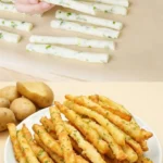 Knusprige Ofen-Kartoffelsticks frisch aus dem Ofen