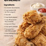 Knuspriges frittierte Hähnchen serviert auf einem Teller