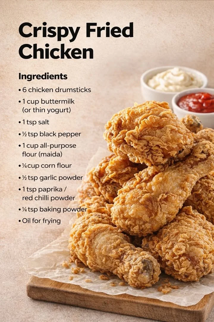 Knuspriges frittierte Hähnchen serviert auf einem Teller