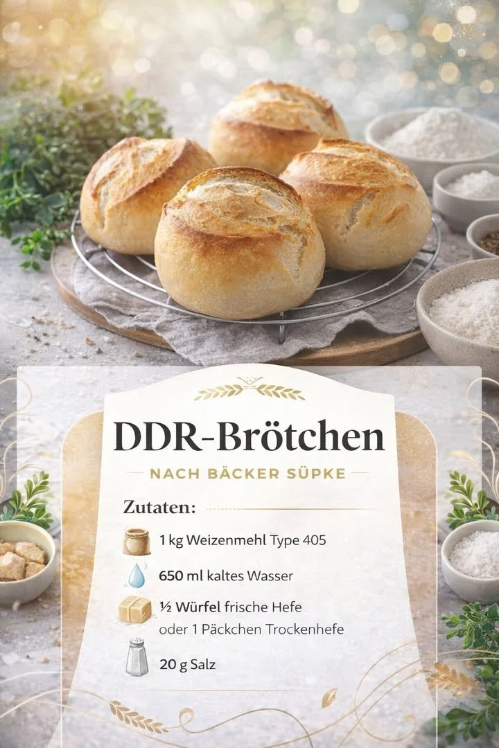 Kompakte Brötchen frisch gebacken auf einem Brotteller