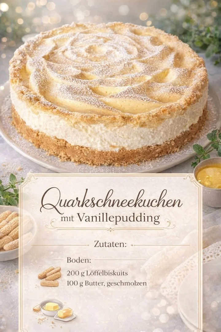 Erfrischender kühler Zitronen-Vanille-Kuchen auf einem Teller