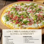 Low Carb-Flammkuchen mit frischen Zutaten