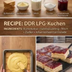 Lustiger Kühlschrankkuchen mit buntem Topping und frischen Zutaten