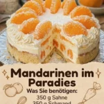 Frische Mandarinen im Paradies auf einem blühenden Baum