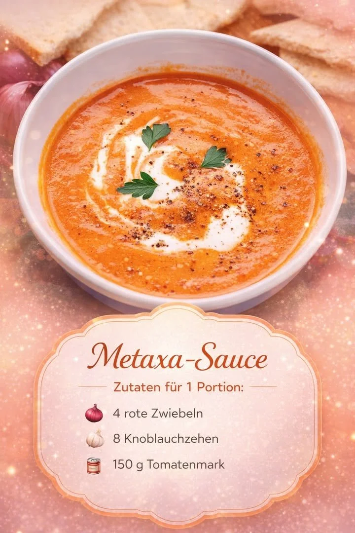Schmackhafte Metaxa-Sauce für verschiedene Gerichte