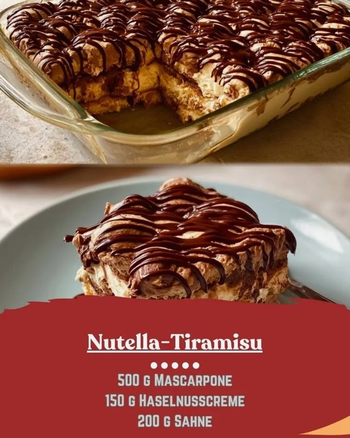 Schokoladiges Nutella-Tiramisu für ein perfektes Dessert