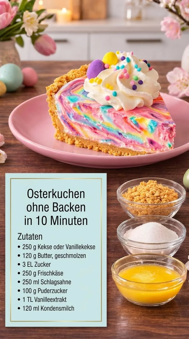 Osterkuchen ohne Backen – lecker und einfach zubereitet für Ostern
