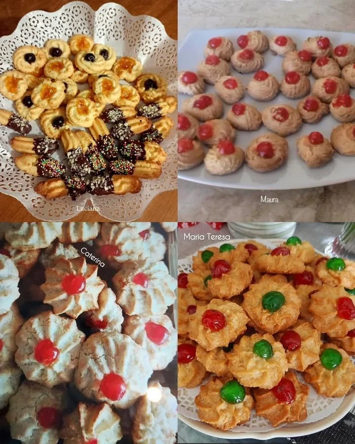 Un piatto di Paste di Mandorla, dolci tradizionali siciliani a base di mandorle.