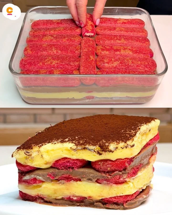 Schüssel mit perfekter Zuppa Inglese, einem traditionellen italienischen Dessert.