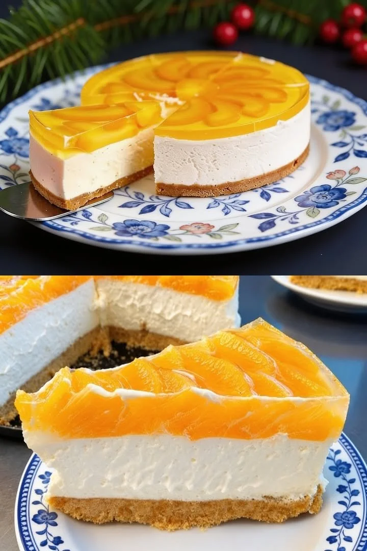 Pfirsichtraum ohne Backen - erfrischendes Rezept für den Sommer
