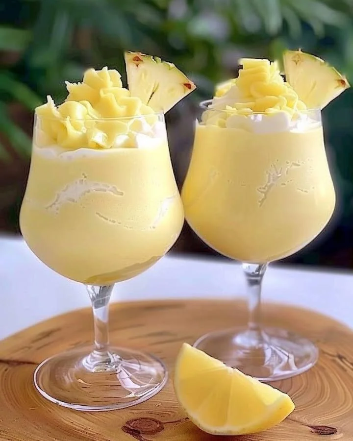 Erfrischender Pina Colada Cocktail mit Ananas und Kokosnuss