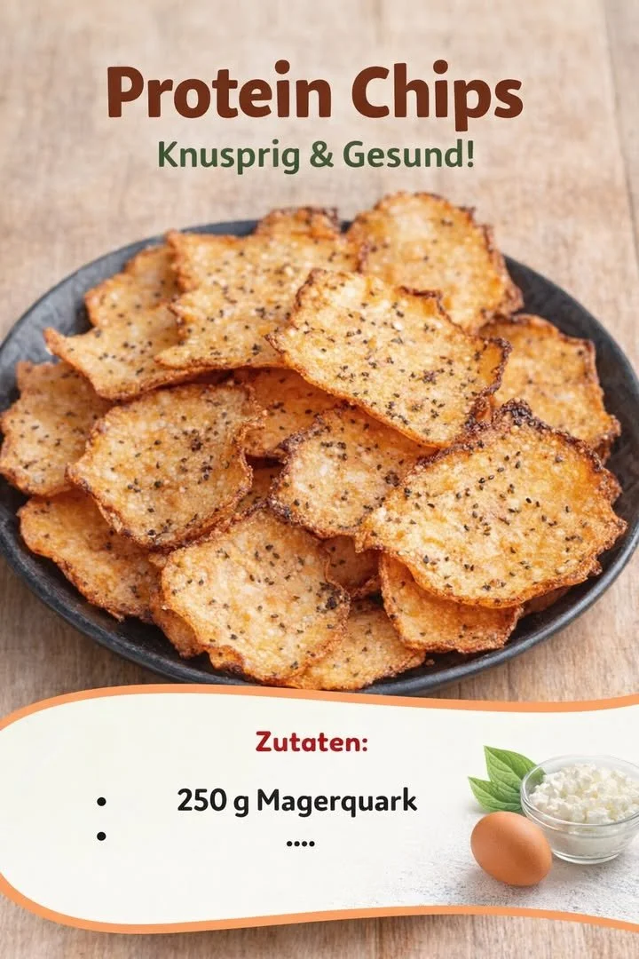 Proteinreiche Hüttenkäse Chips als gesunder Snack für Fitness und Genuss