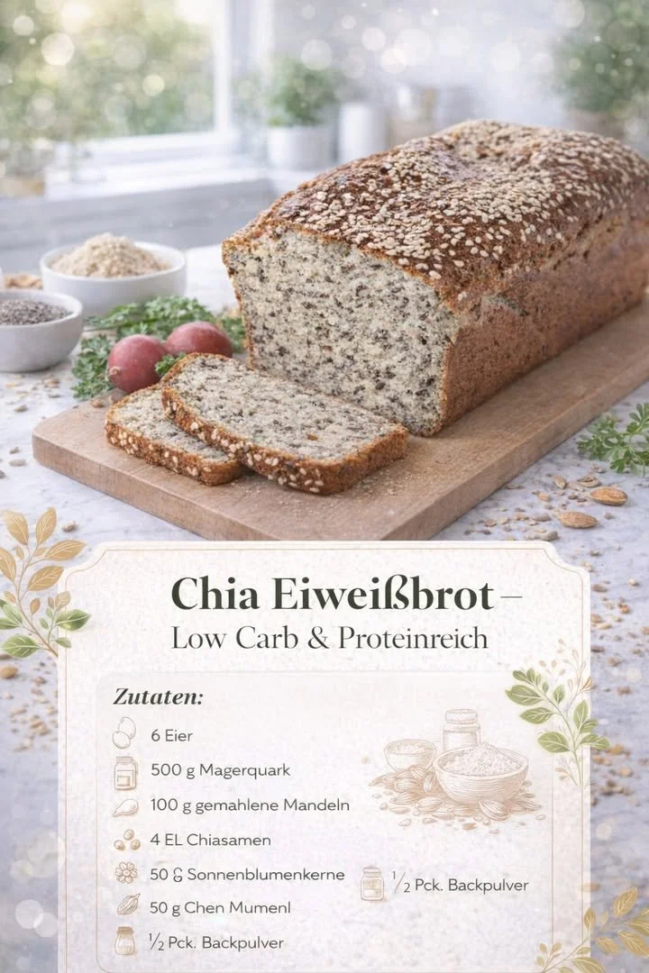 Proteinreiches Chia-Almond Bread für gesunde Ernährung