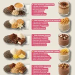 Pudding di Chia servito con frutta fresca e granola