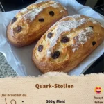 Leckere Quark-Stollen, die an Omas Adventskaffee erinnern