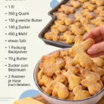 Leckere Quarkhasen auf einem Teller, frisch gebacken nach dem besten Rezept.