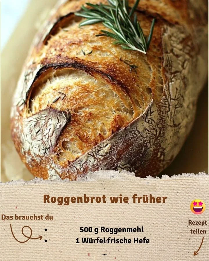 Roggenbrot wie früher – herzhaft und aromatisch, frisch gebacken