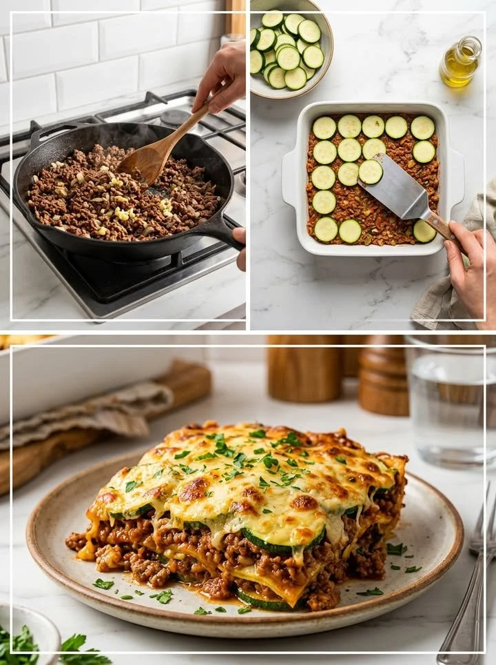 Saftiger Zucchini-Hackfleisch-Auflauf aus frischen Zutaten
