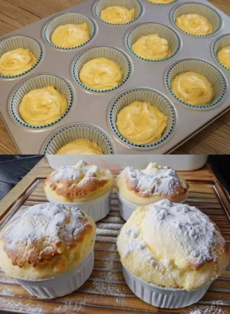 Schnelle Quark-Muffins frisch aus dem Ofen