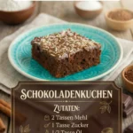 Saftiger Schokoladenkuchen mit Schokoladenglasur und dekorativen Schokostücken