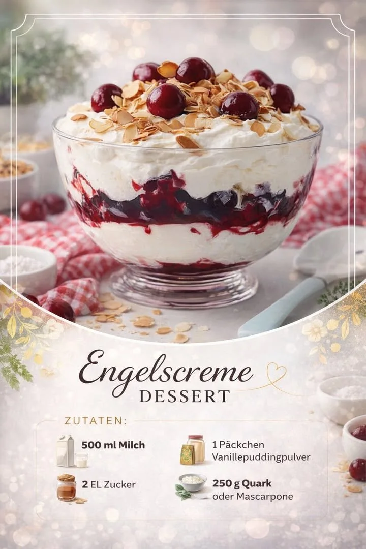 Cremige Dessertcreme, die Weichheit und Süße in jedem Löffel vereint.