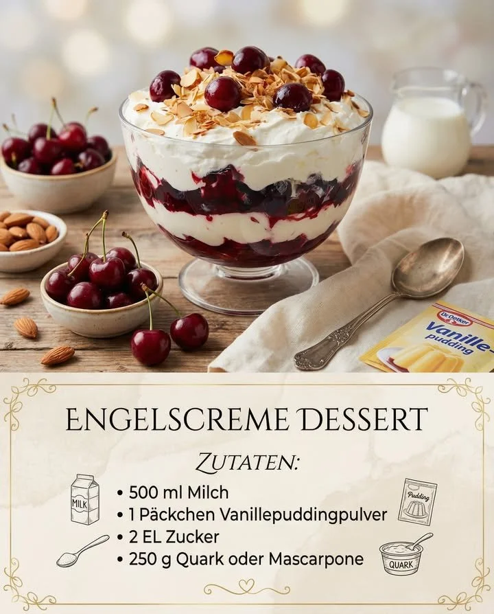 Eine verführerische Creme Dessert serviert in einem eleganten Glas.