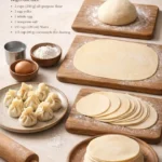 Köstliche Teigtaschen, frisch zubereitet und schön angerichtet.