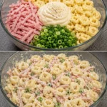 Schneller Tortellini-Salat in 10 Minuten zubereitet.
