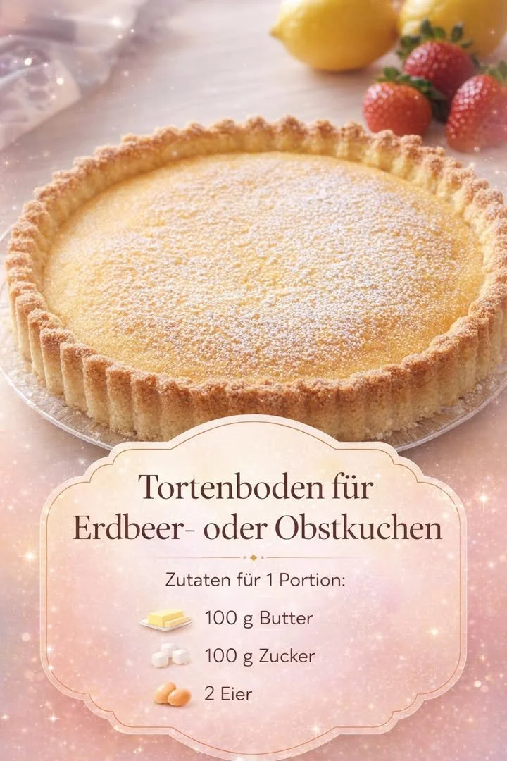 Leckere Tortenböden für Erdbeer- und Obstkuchen zur einfachen Zubereitung