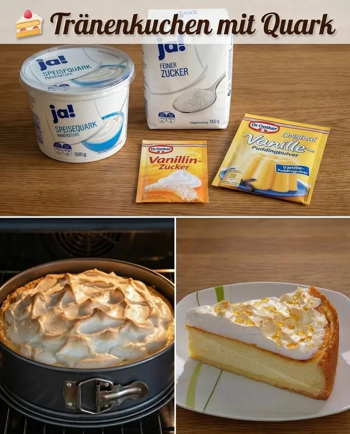 Süßer Tränenkuchen auf einem Teller, perfekt für Feiern und Anlässe.