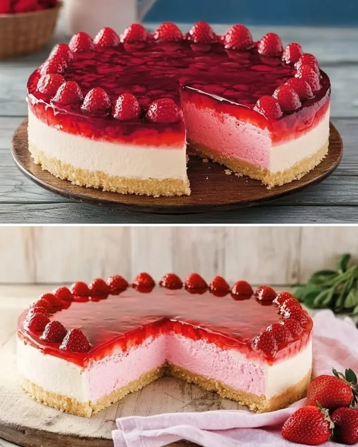 Traumhafter Erdbeer-Mascarpone Kuchen mit frischen Erdbeeren und cremiger Mascarponefüllung