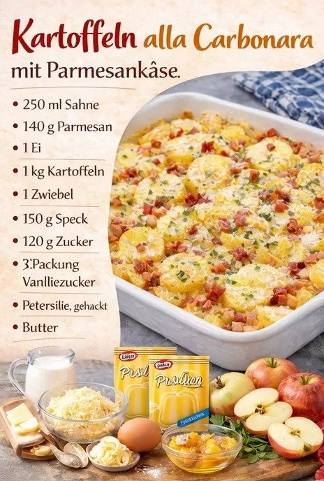 Überbackenes Kartoffelgratin aus frischen Kartoffeln und Käse