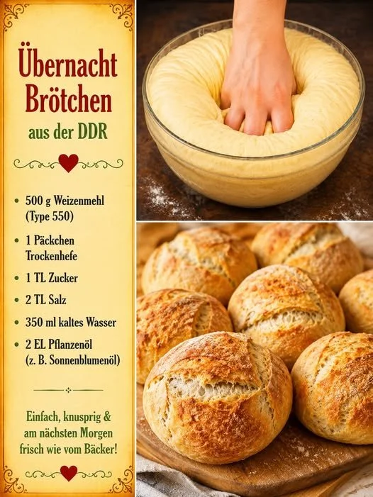 Übernacht Brötchen nach DDR-Rezept für ein perfektes Frühstück