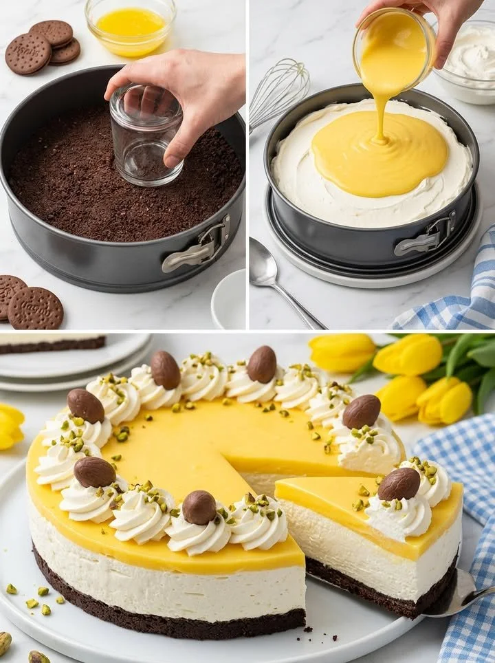 Leckerer Osterkuchen ohne Backen, ideal für das Osterfest
